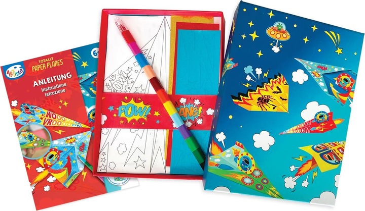 Immagine prodotto Artista Set di aeroplani di carta da dipingere e da costruire