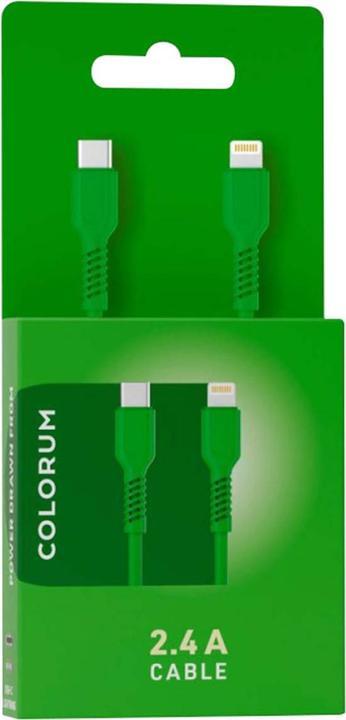 Produktbild Forever COLORUM Kabel USB-C - Lightning 1,8m 2,4A CK12-CL-04 xGreen (1.80 m, USB 3.0, 12 W)