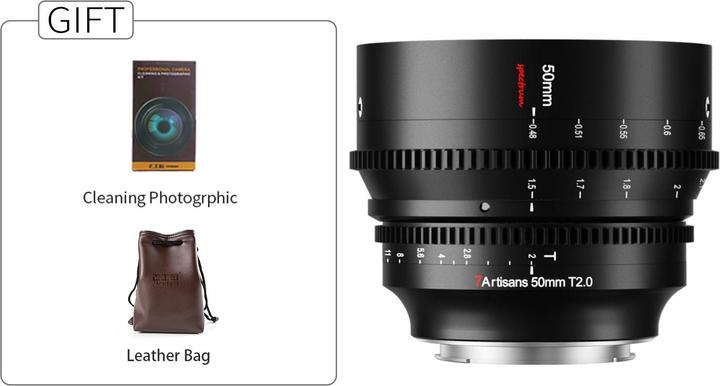 Actual product image 7artisans Spectrum 50mm T2.0 Sony E (Sony E, full size)