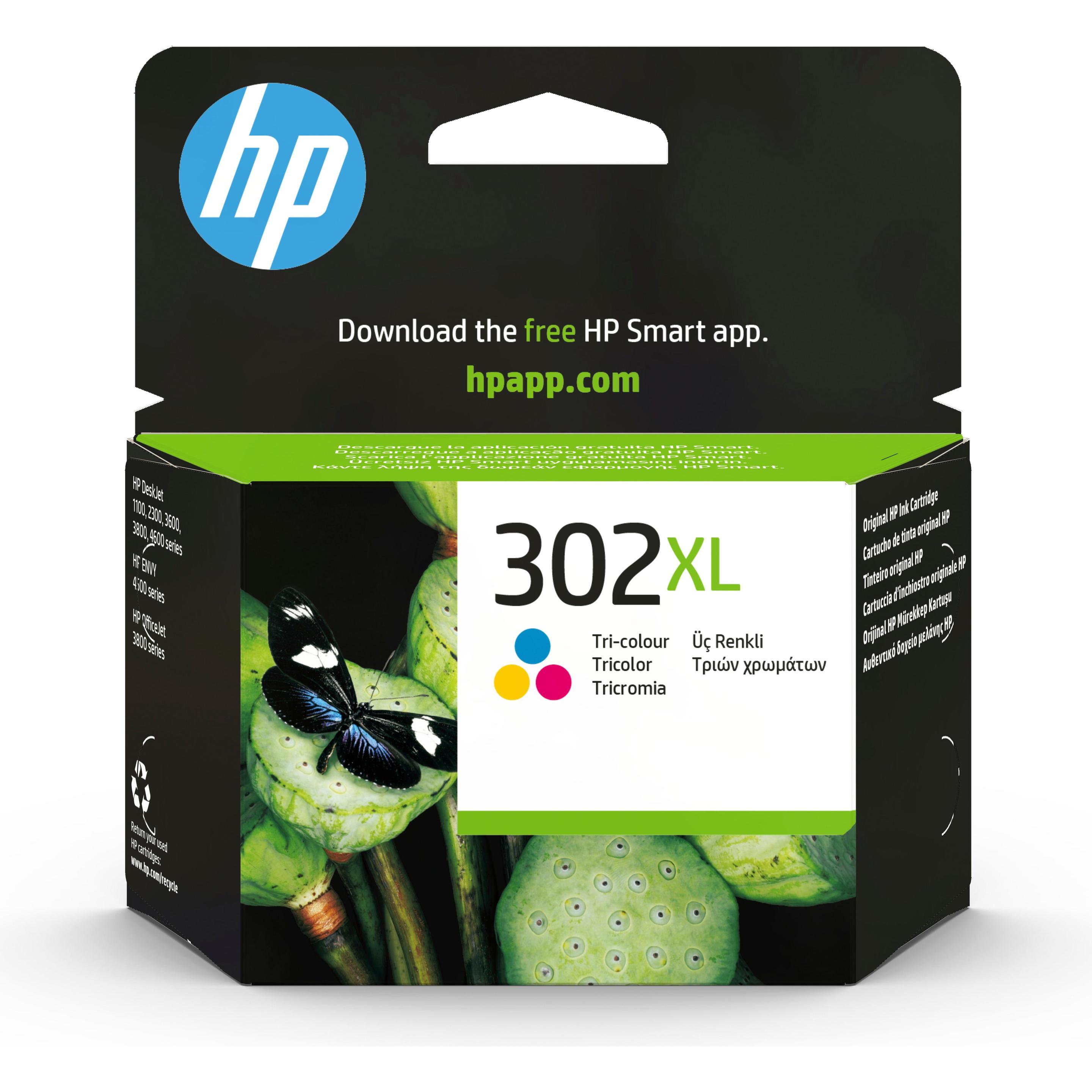 HP, Druckerpatrone, 302xl (M, C, Y)