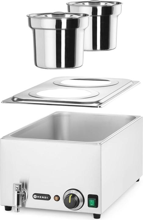 Produktbild Hendi Set: Bain-Marie Ranger + 2x 4L Container mit Deckel,, 8L, 220-240V/1000W, 604x332x(H)31