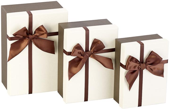Produktbild Your Design 3er-Set edle Geschenk-Boxen, 3 Grössen (Geschenkbox, 3 x)