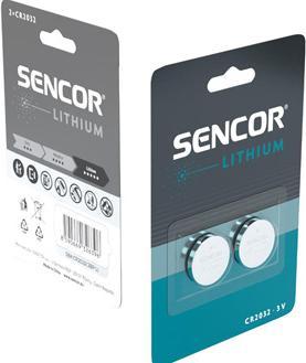 Produktbild Sencor Einmal Lithium Batterie CR2032, 2-pack (2 Stk., CR2032)