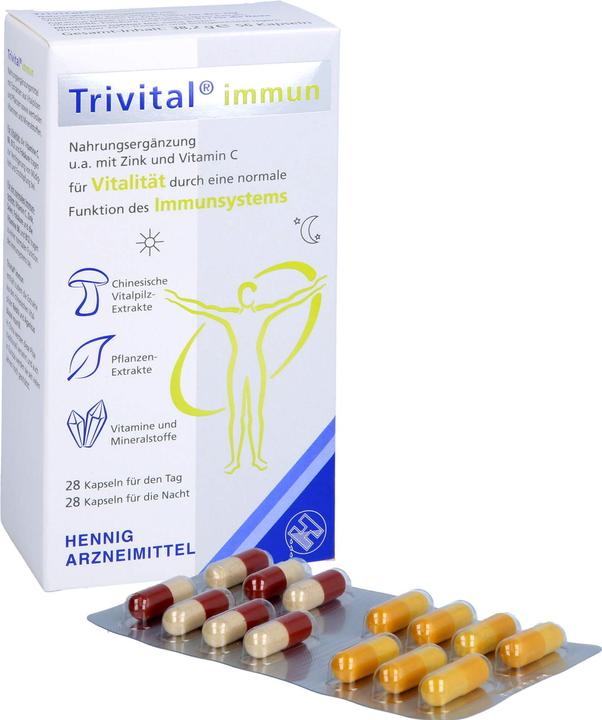 Actual product image Hennig Arzneimittel Trivital immune, 56 pcs KAP (56 Piece, Capsules, 28.20 g)