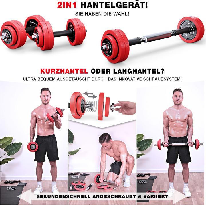 Immagine prodotto Sportstech AH300 (8 x 2,5 kg, 4 x 1,25 kg)