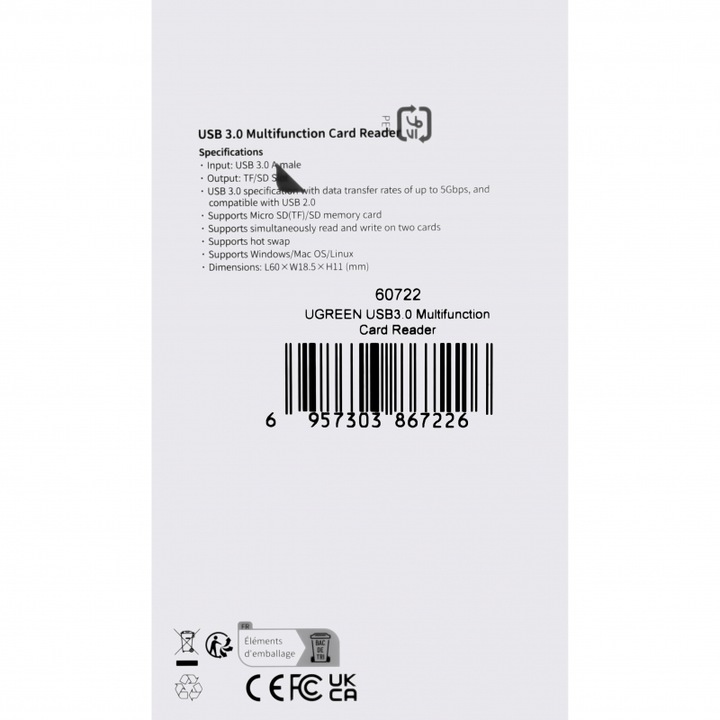 Actual product image Ugreen CM264 (USB 3.0)