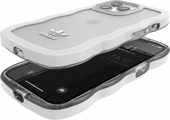Actual product image adidas OR Wavy Case iPhone 13 Pro /13 6.1" biały-przezroczysty/white-transparent 51903 (Apple iPhone 13 Pro)