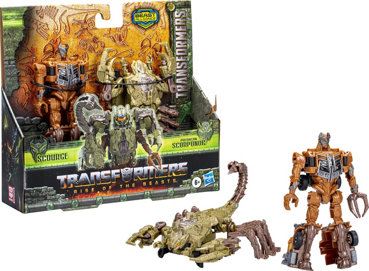 Actual product image Transformers Rise of the Beasts File, Beast Alliance, Beast Combiner 2-pack Scourge, toys from