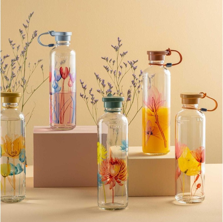 Produktbild Leonardo Trinkflasche In Giro Flower 750 ml, Violett (0.75 l)