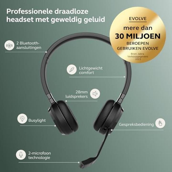 Produktbild Jabra EVOLVE 65 TE LINK 390A MS (Kabellos, Kabelgebunden, USB-A)