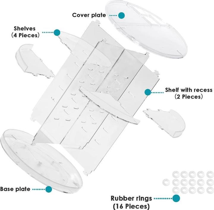 Actual product image Auxmir Deluxe cosmetics organiser