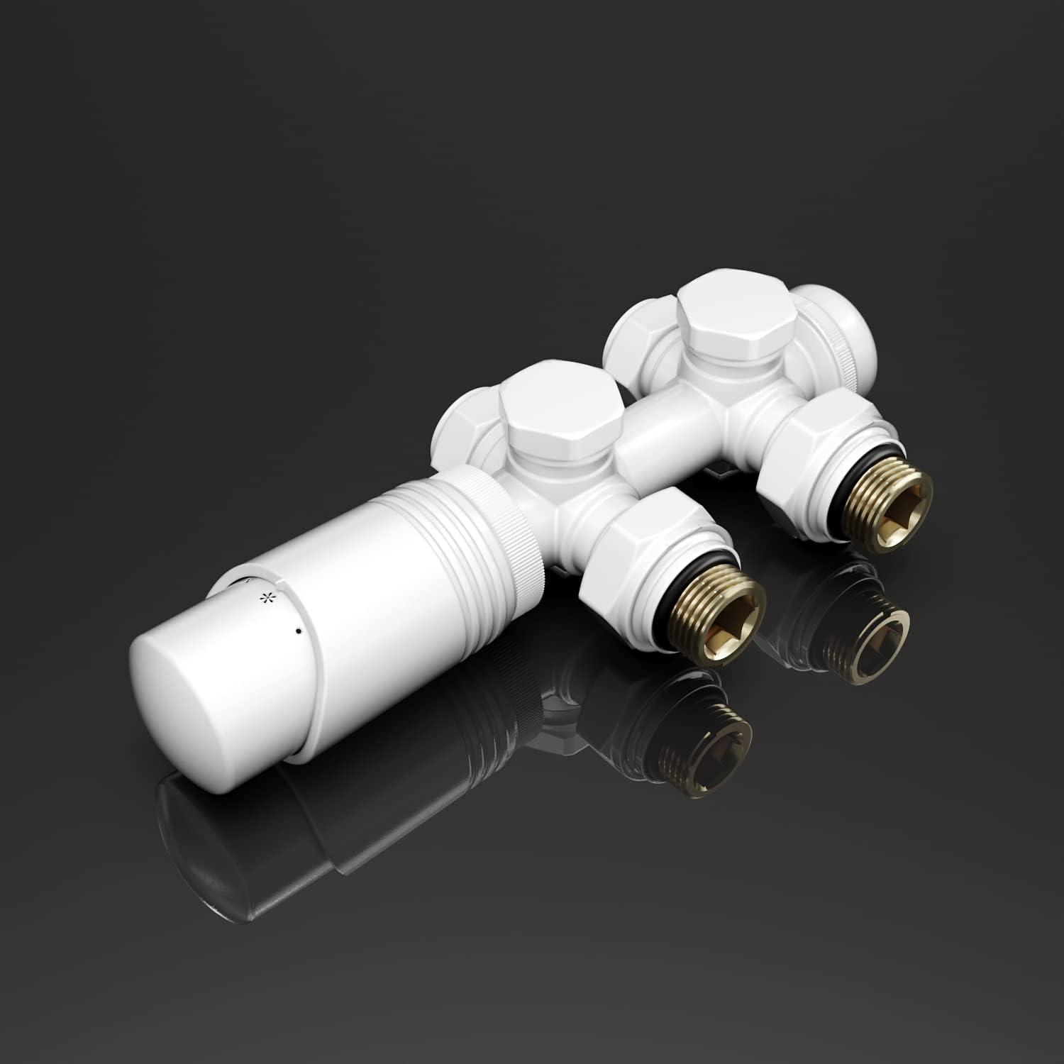Jaga BRIZA 2-pijps LTV hybride radiator met thermostaatkop en 3 standen