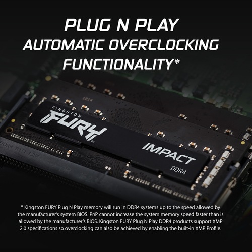 Actual product image Kingston FURY Impact (1 x 8GB, 2666 MHz, DDR4-RAM, SO-DIMM)
