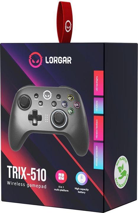 Immagine prodotto Lorgar Gamepad GP510 Android/Nintendo/PC/PS3 Senza fili (PC, Android, PS3, Switch)