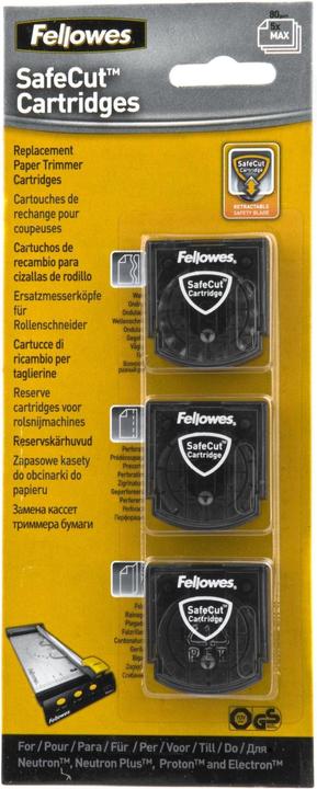 Fellowes Safecut Ersatzklinge - 3 Stile (3 Blätter)