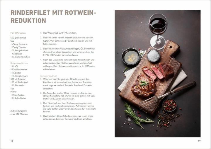 Produktbild Sous Vide - Die besten Rezepte für zartes Fleisch, saftigen Fisch und aromatisches Gemüse (Deutsch, Gabriela Scolik, 2019)
