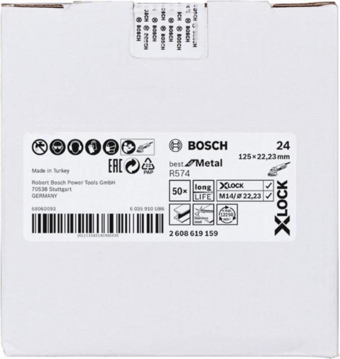 Produktbild Bosch Professional Zubehör PRO R574 X-Lock Fiberscheibe, 125 mm, G24 (24)
