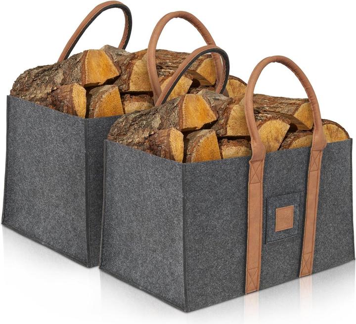 Image du produit Oakage 2er Set Holzkorb