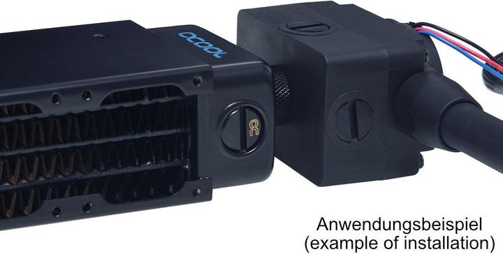 Actual product image Alphacool Ice station 40 DC-LT pump attachment with compensation tank