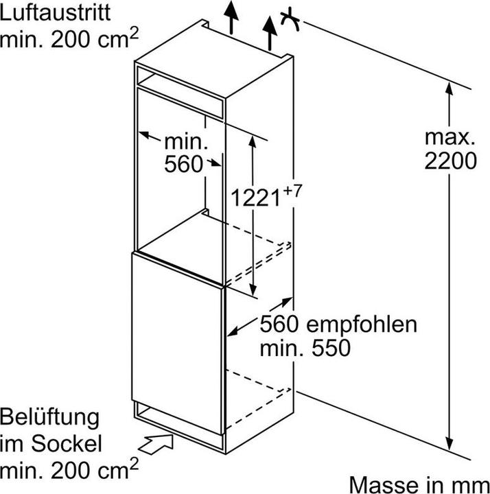 Produktbild Bosch Hausgeräte KIL42ADD1H (187 l)
