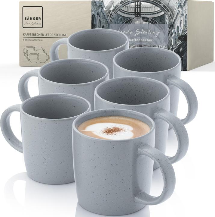 ESPRIT Kaffeebecher Set 4-tlg Braun - Steingut 180ml Für Täglichen Genuss