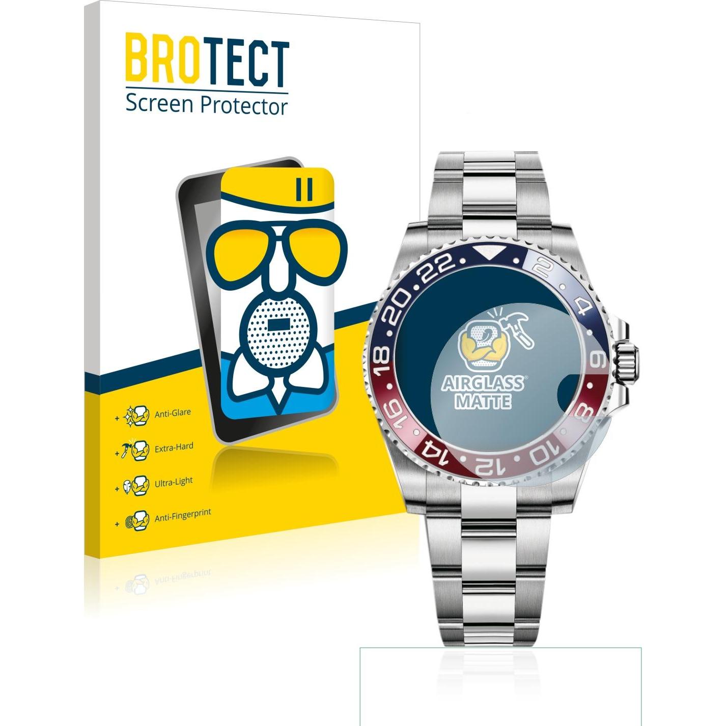 Thumbnail - BROTECT AirGlass Panzerglasfolie Matt, Smartwatch Schutzfolie, Grau