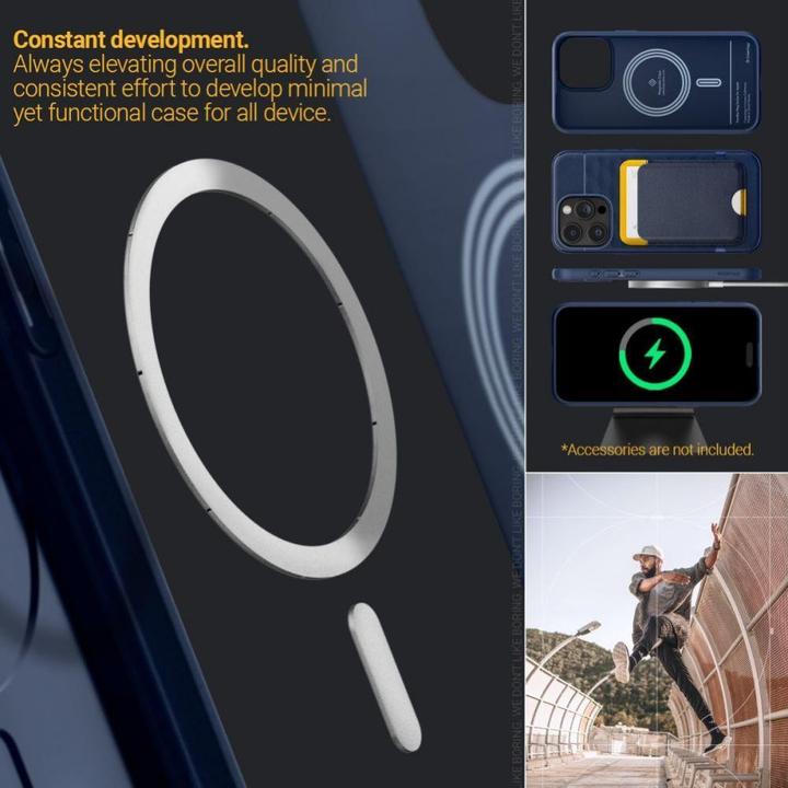 Actual product image Caseology Parallax MAG iPhone 15 Pro Max 6.7" Magsafe Granatowy/Midnight Blue ACS06615 (Apple iPhone 15 Pro Max)