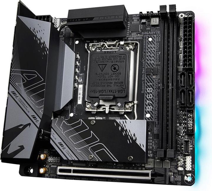 Produktbild Gigabyte B760I AORUS PRO (LGA 1700, Intel B760 Express, Mini-ITX)