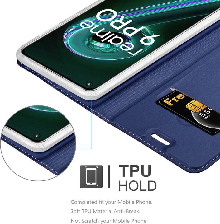 Produktbild Cadorabo Classy Book Hülle für Realme 9 5G / 9 PRO / V25 / Q5 / OnePlus Nord CE 2 LITE 5G (OnePlus Nord CE 2 Lite 5G, Realme 9 Pro+, Vivo V25)