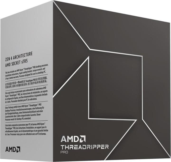 Immagine prodotto AMD Procesor Threadripper PRO 7955WX (16C/32T) 4.5 GHz (5.3 GHz Turbo) Socket sTR5 TDP 350W (sTR5, 4.50 GHz, 16 -Core)