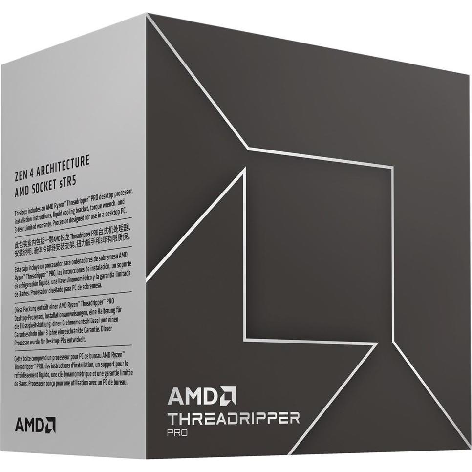AMD Procesor Threadripper PRO 7955WX (16C/32T) 4.5 GHz (5.3 GHz Turbo) Socket sTR5 TDP 350W (4.50 GH