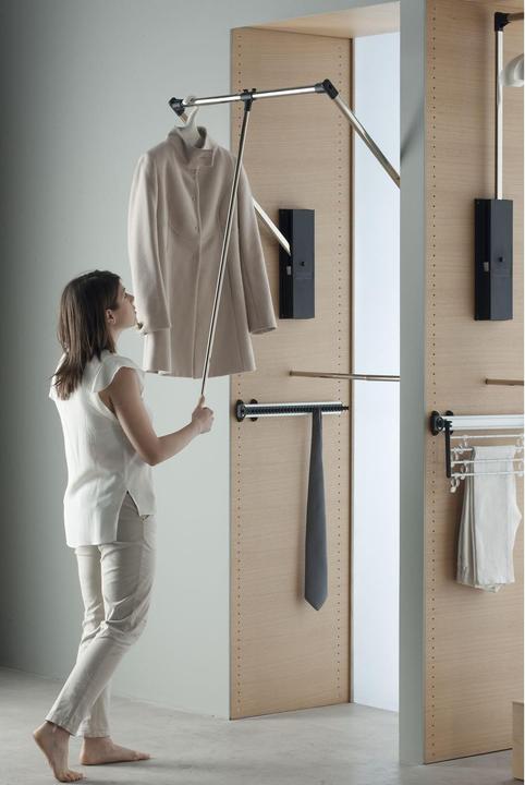 Produktbild Servetto Kleiderlift Professional Kunststoff/Stahl schwarz/verchromt (1 Stk.)