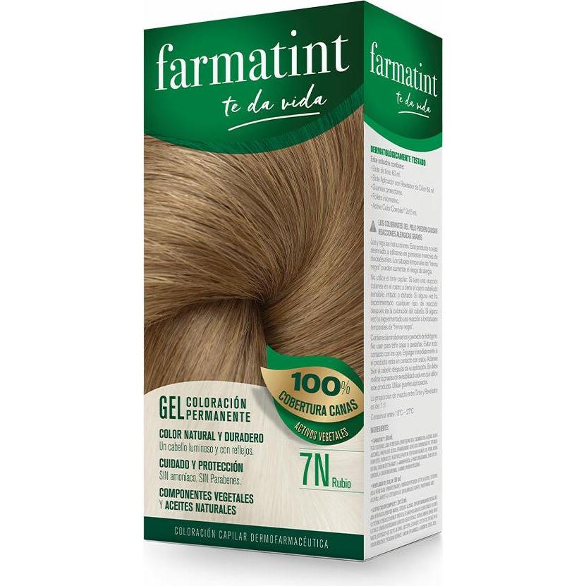Farmatint, Haarfarbe, gel coloración permanente #7n-rubio (7n)