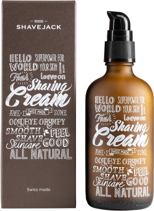 Shavejack Crema Da Rassaggio Biologica = Dopo Rassaggio (100 ml, Schiuma da barba)