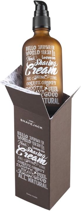 Actual product image Shavejack Organic SHAVING CREAM = AFTERSHAVE (100 ml, Shaving cream)