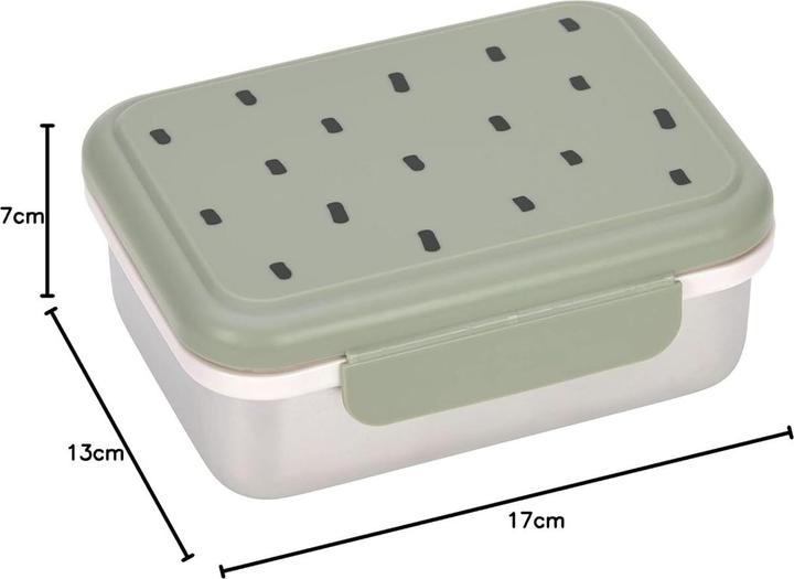 Actual product image Lässig Lunchbox Happy Prints Olive green