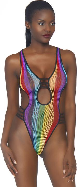 Produktbild Leg Avenue Rainbow fishnet bodysuit (One Size)