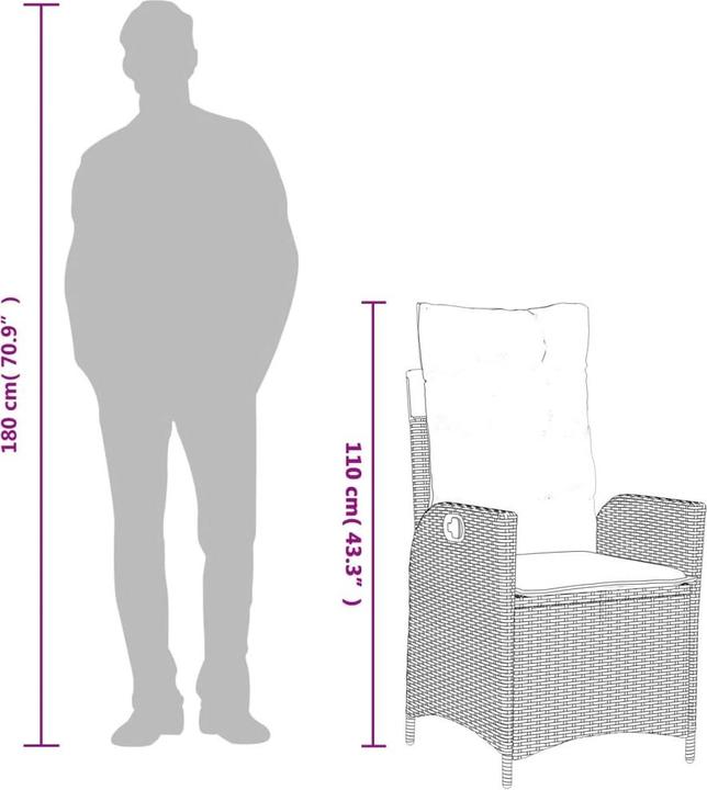 Produktbild vidaXL Garten Essgruppe