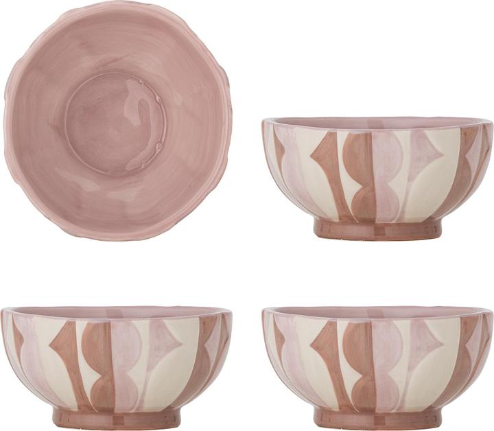 Bloomingville - Saul Bowl - Rose - Stoneware (12.50 cm, 0.20 l, 2x)