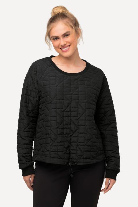 Immagine prodotto Ulla Popken Maglia con trapuntatura, fascia, scollo a girocollo e maniche lunghe (46, 48)