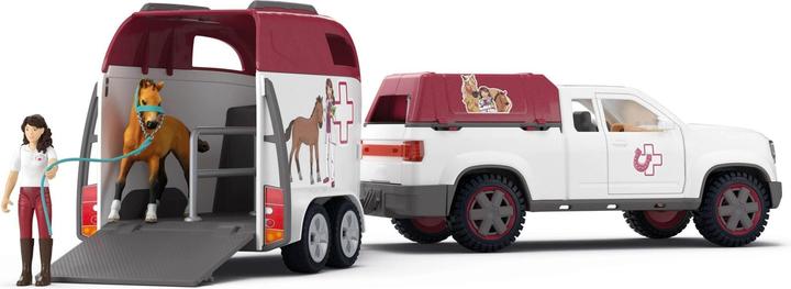 Actual product image Schleich Mobile Tierärztin mit Anhänger
