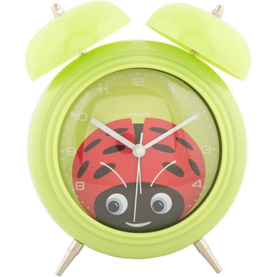 Karlsson, Sveglia, Wecker Marienkäfer Grün, Anzeige: Analog, Detailfarbe