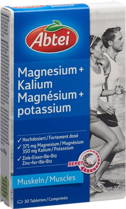 Actual product image Abtei Magnesium + Potassium (30 Piece, Pills, 85 g)