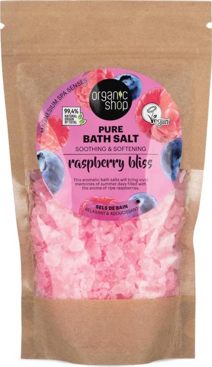 Produktbild Organic Shop Raspberry Bliss Beruhigendes & weichmachendes reines Badesalz 500g (Badesalz)