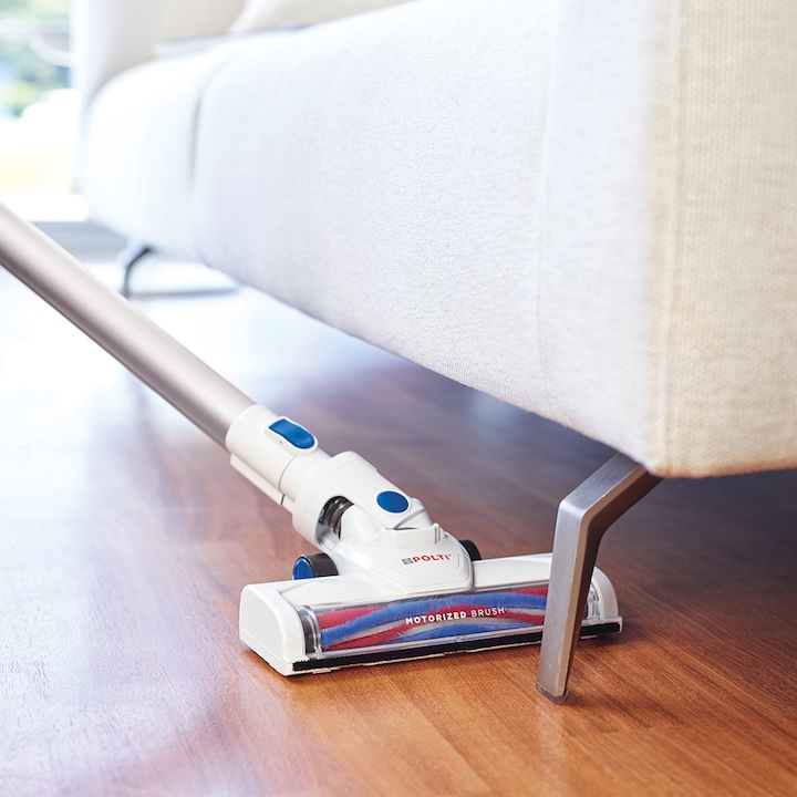Produktbild Polti PBEU0116 FORZASPIRA SLIM SR90B Rechargeable 2-in-1 cordless electric vacuum, White/Blue