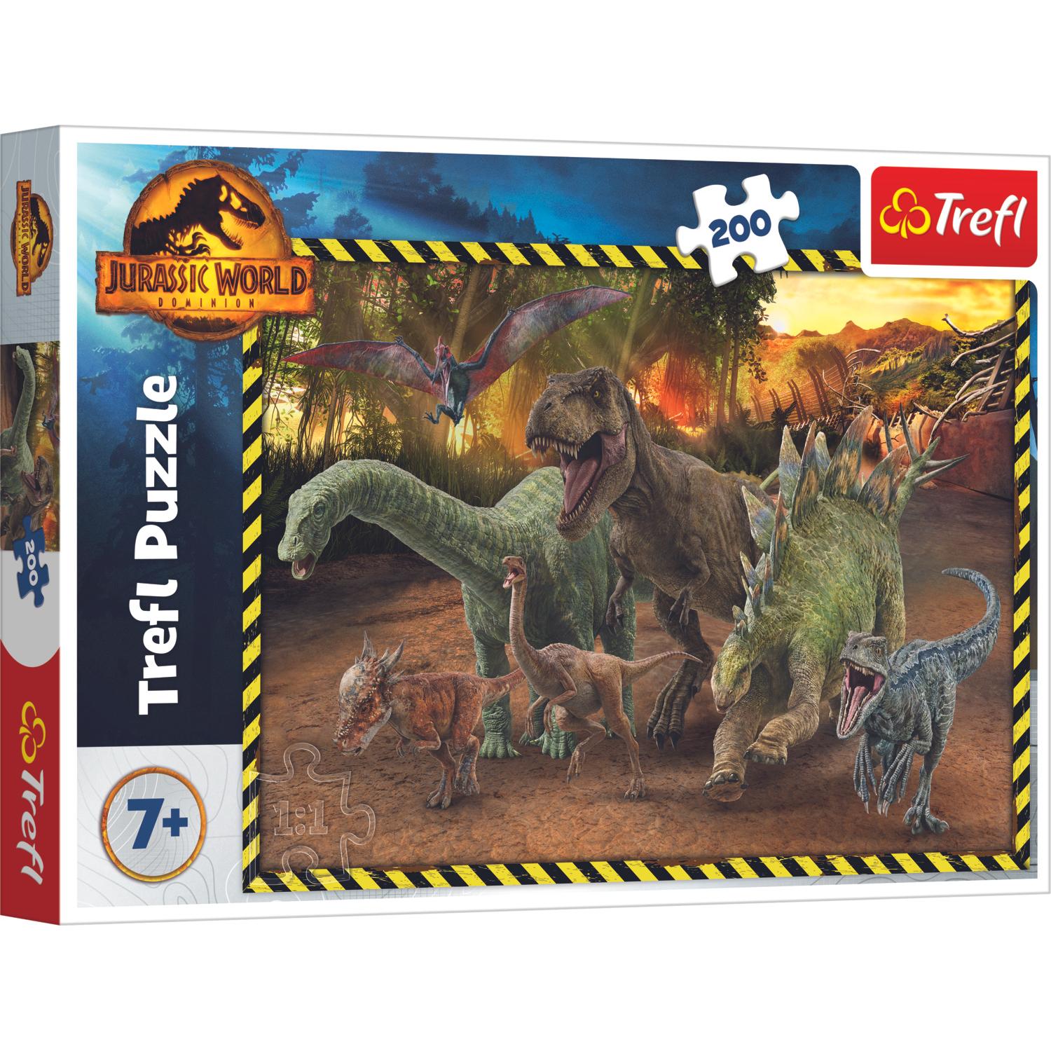 Trefl Puzzle 200 pieces St. Dinosaurs from the Jurassic Park (200 Teile)