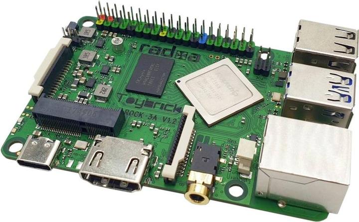 Productafbeelding Radxa rock 3 model a 8gb rk3568 quad-core cortex-a55 freqency 2ghz mali g52 2gb lpddr4