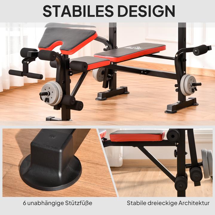 Actual product image Homcom Hantelbank Stahl, Kunststoff Schwarz