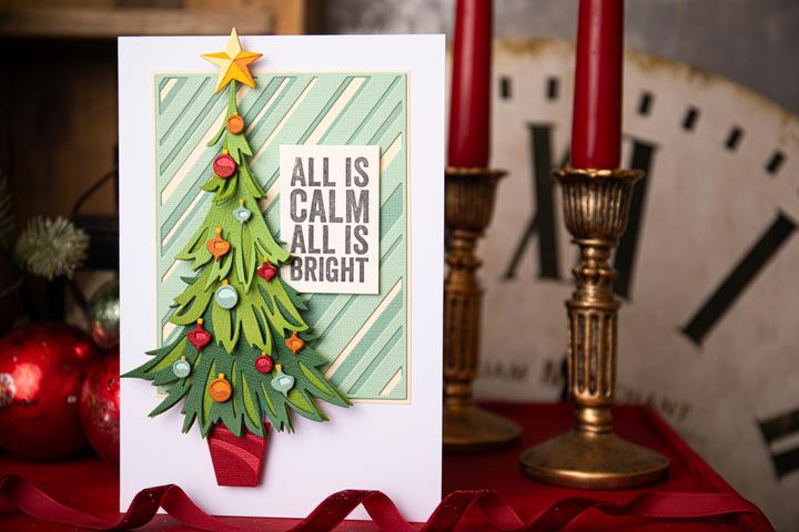 Actual product image Sizzix Thinlits punching stencil "Trim a Tree Colourize by Tim Holtz"