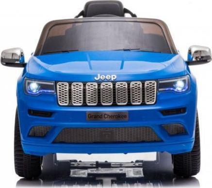 Lean Toys Voiture électrique simple pour enfants Jeep Grand Cherokee JJ2055, bleu (12 V)